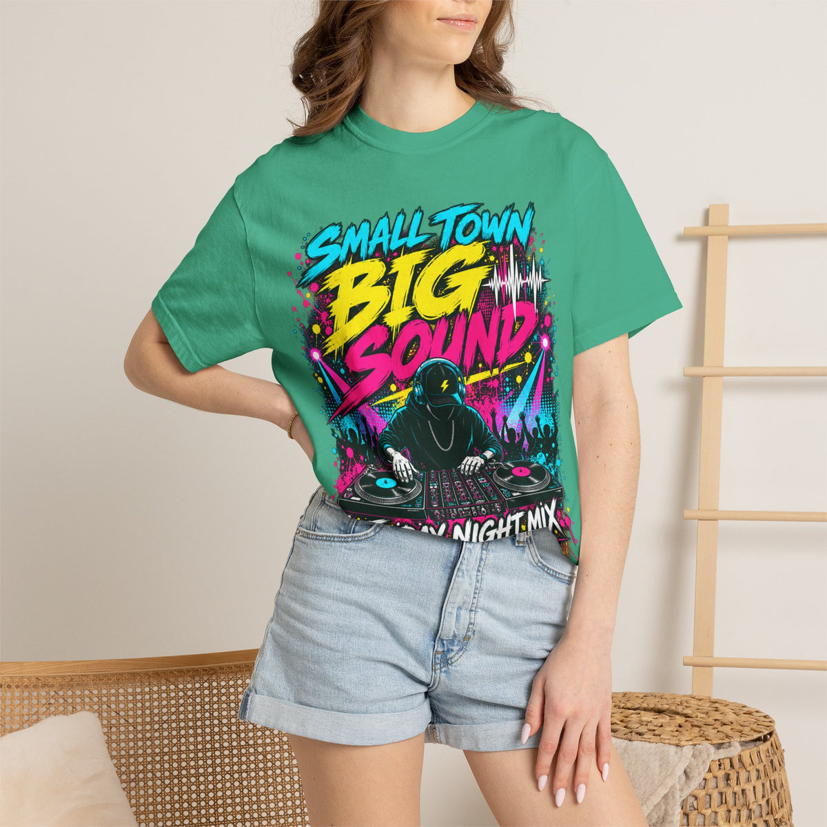 Small Town Big Sound DJ T-Shirt — Friday Night Mix Graphic Tee