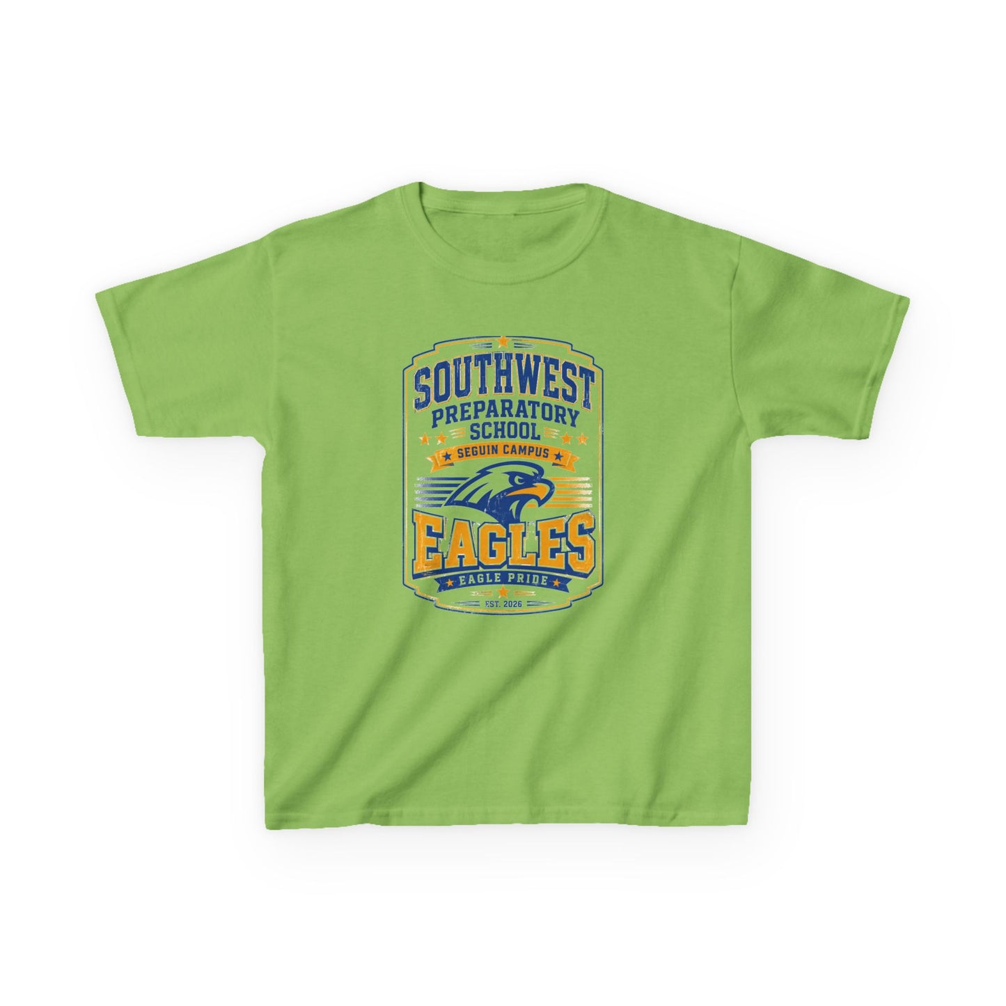 Kids T-Shirt — Southwest Preparatory School Eagles Mascot Tee