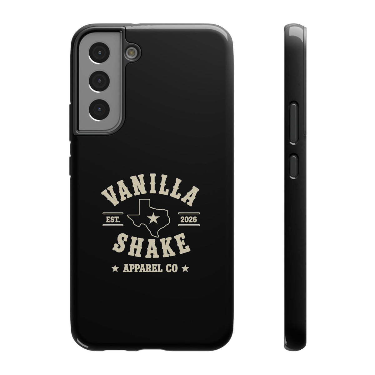 Black w/Ivory Logo lmpact-Resistant Phone Cases