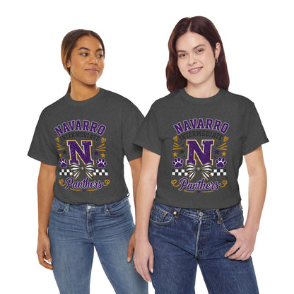 Navarro Intermediate Panthers T-Shirt — School Spirit Tee with 'N' Logo & Paw Prints