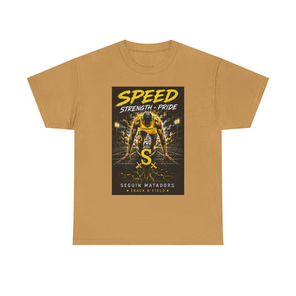 Speed Strength Pride Tee — Seguin Matadors Football Graphic T-Shirt