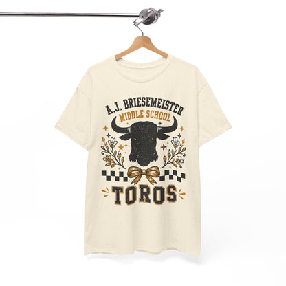 Toros Middle School Tee — A.J. Briesemeister School Spirit T-Shirt