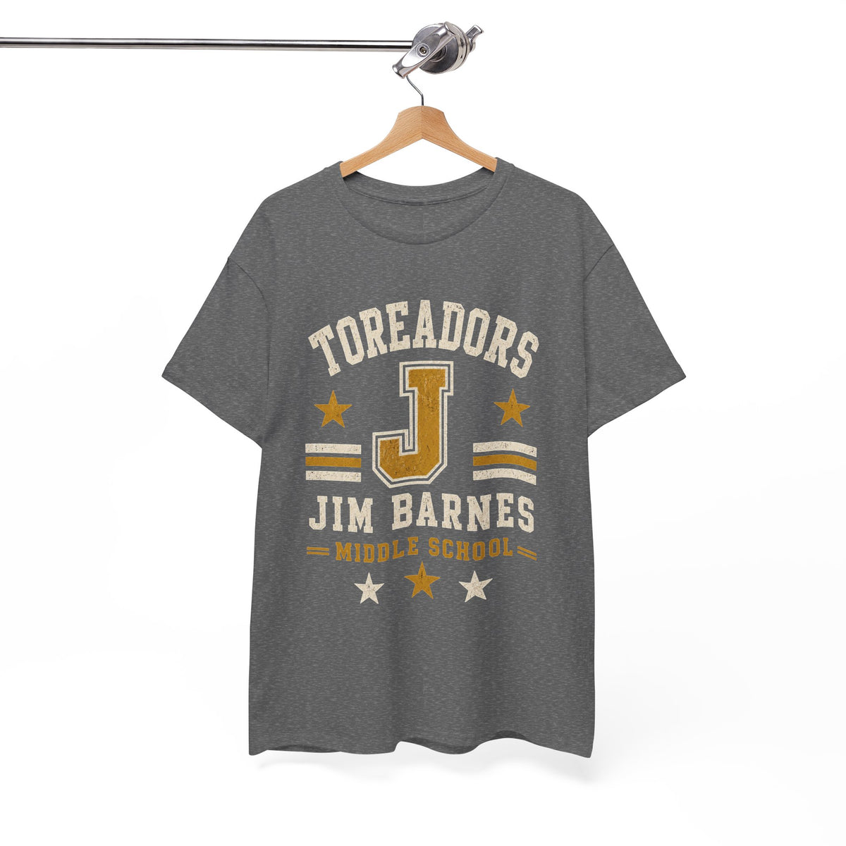 Toreadors Jim Barnes School Letterman Tee — Vintage School Spirit T-Shirt