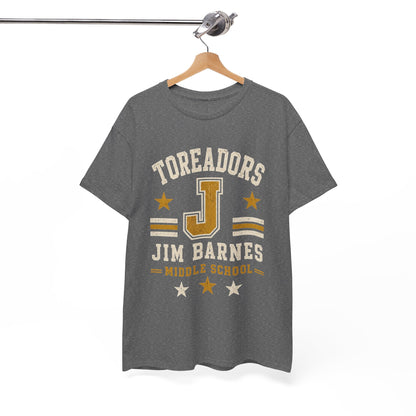 Toreadors Jim Barnes School Letterman Tee — Vintage School Spirit T-Shirt