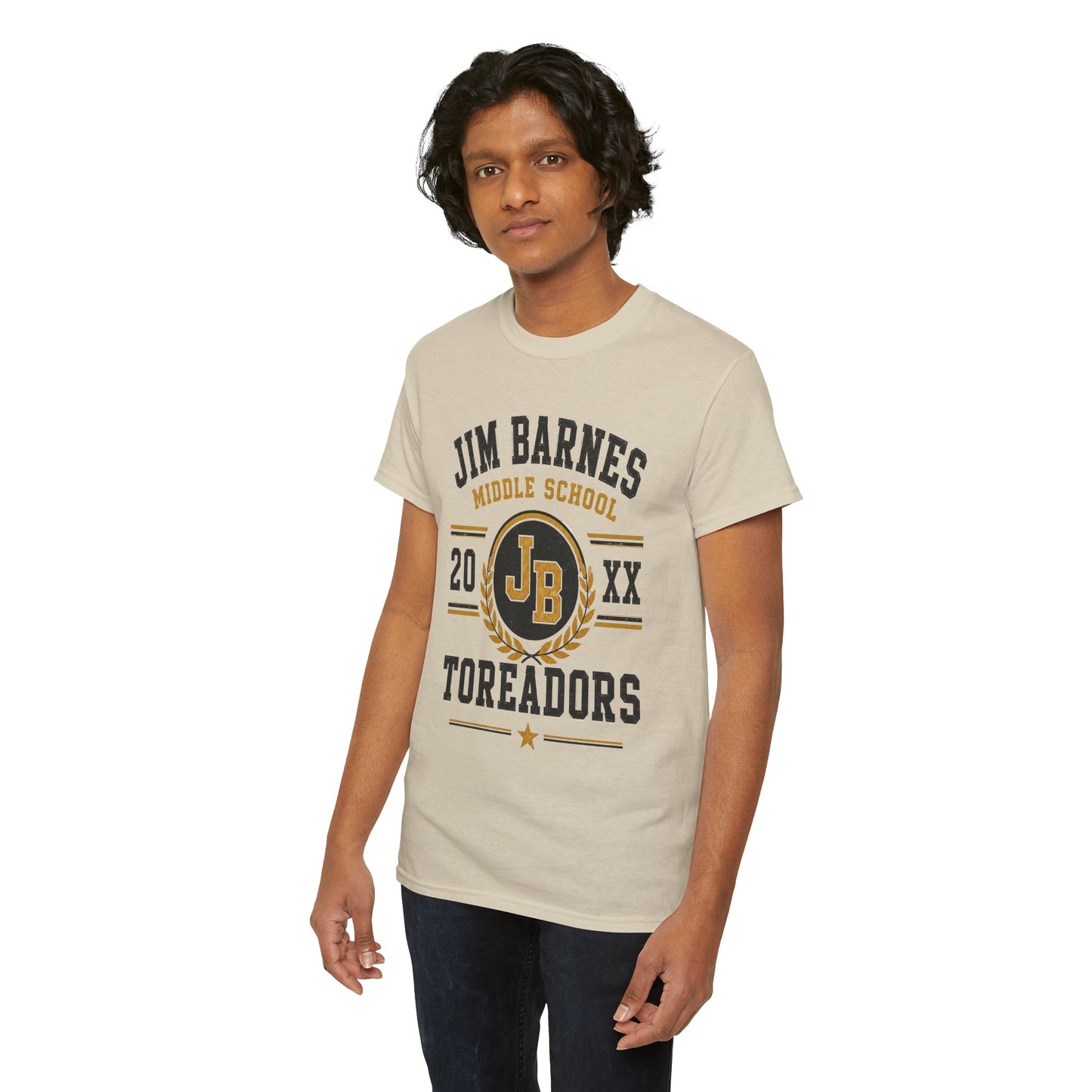 Jim Barnes Middle School Toreadors T-Shirt — School Spirit Tee with JB Crest
