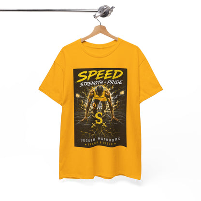 Speed Strength Pride Tee — Seguin Matadors Football Graphic T-Shirt