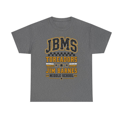 Jim Barnes Middle School Toreadors Tee — JBMS School Spirit T-Shirt