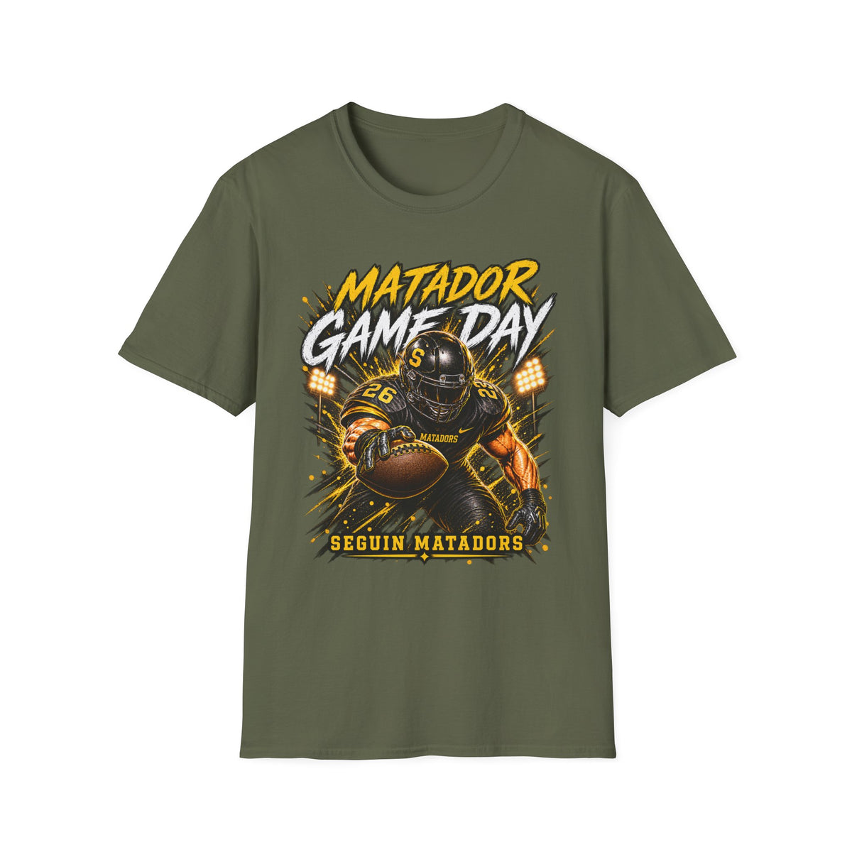 Matador Game Day Football T-Shirt — Seguin Matadors Fan Tee