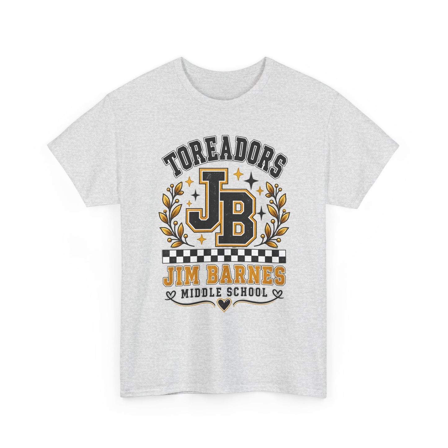 Toreadors JB Jim Barnes Middle School Tee — School Spirit Graphic T-Shirt