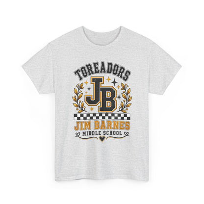 Toreadors JB Jim Barnes Middle School Tee — School Spirit Graphic T-Shirt