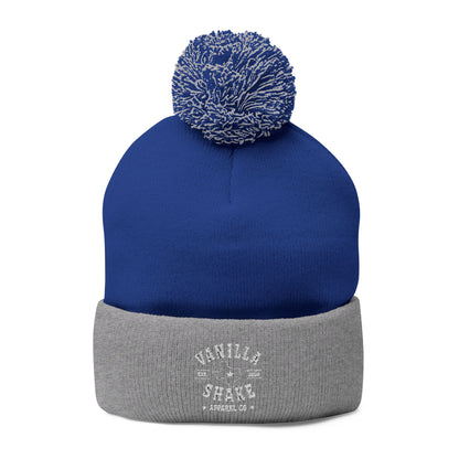 Pom-Pom Knit Cap (Embroidery)