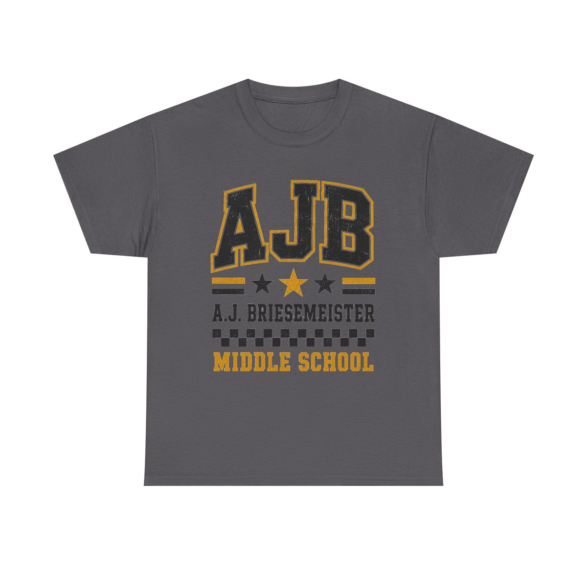 Middle School Custom Name Tee — AJB Briesemeister School Spirit Shirt