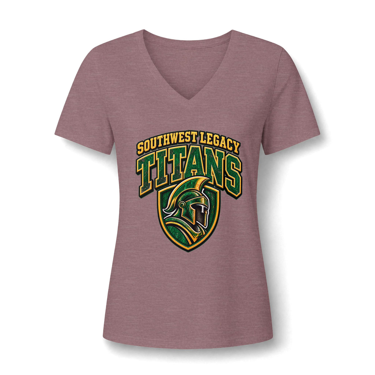 Titans Women's V-Neck Tee — Southwest Legacy San Antonio School Spirit Shirt