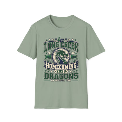 Long Creek Dragons Homecoming T-Shirt — School Spirit Tee (Est. 2020)