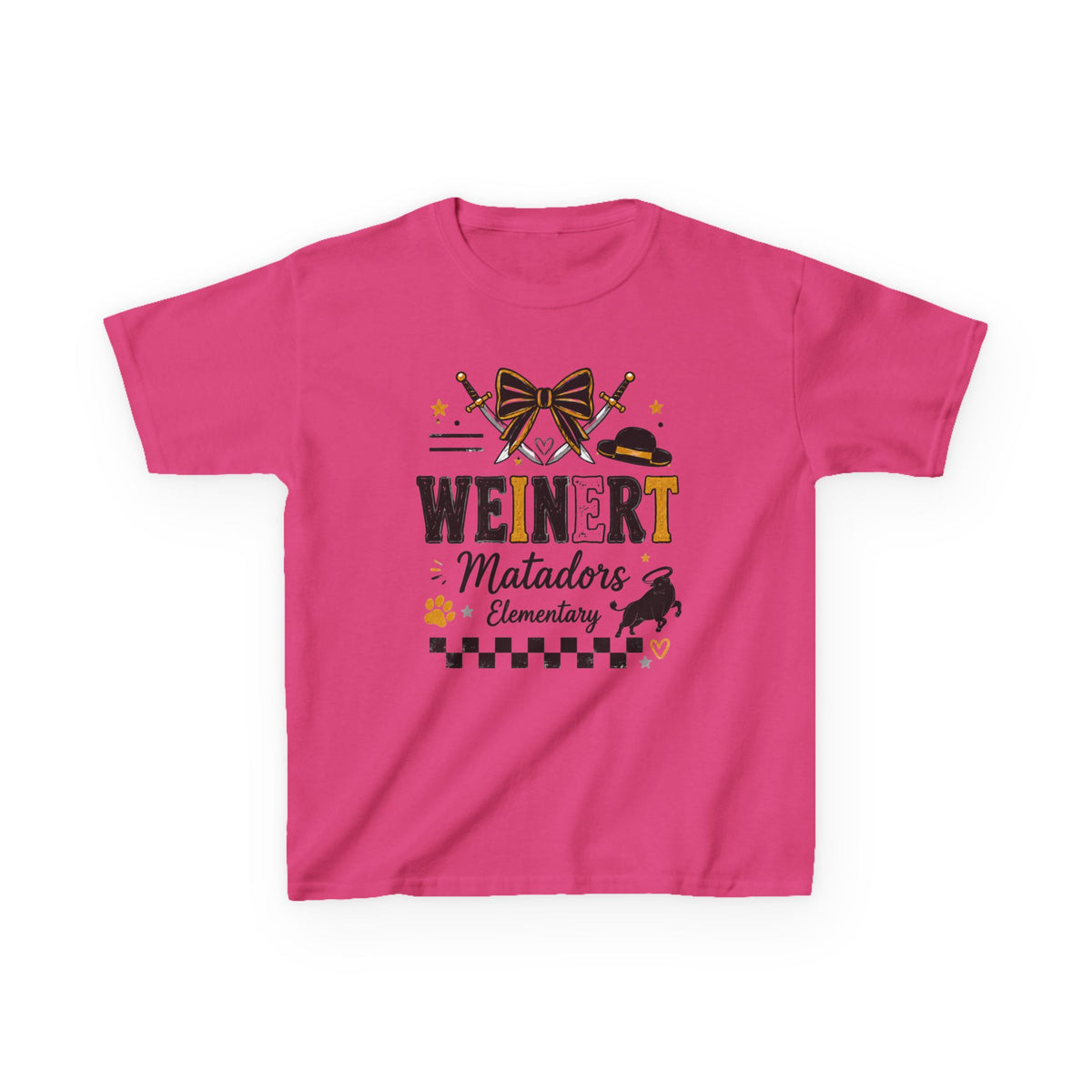 Matadors Elementary Kids T‑Shirt – 'Weinert' School Spirit Tee