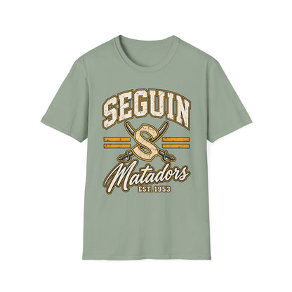 Seguin Matadors Vintage T-Shirt — School Spirit Baseball Design