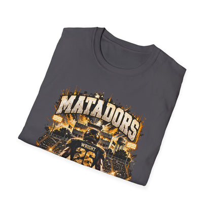 Matadors Football Player Graphic T-Shirt — Team Jersey Number 26 Fan Tee