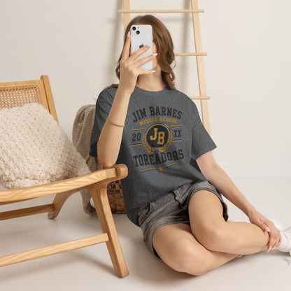 Jim Barnes Middle School Toreadors T-Shirt — School Spirit Tee with JB Crest