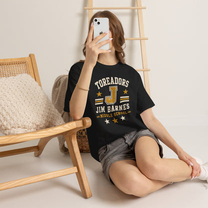 Toreadors Jim Barnes School Letterman Tee — Vintage School Spirit T-Shirt