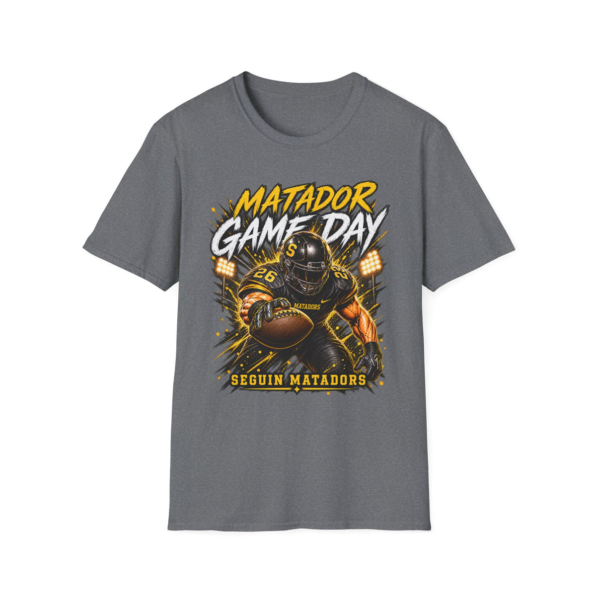 Matador Game Day Football T-Shirt — Seguin Matadors Fan Tee