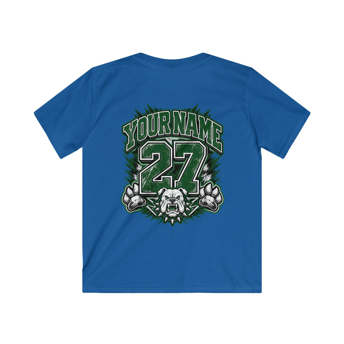 Marion Bulldogs Kids T‑Shirt — Custom Name & Number Youth Football Tee