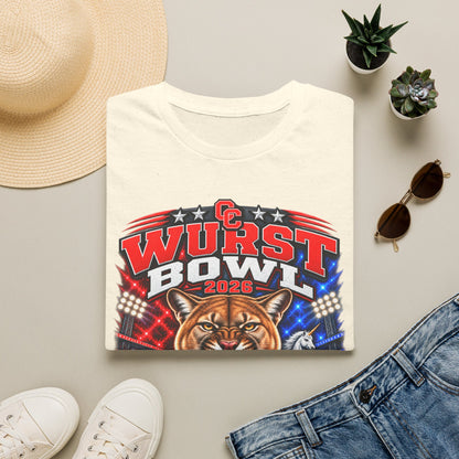 Wurst Bowl 2026 T-Shirt — Canyon Football Game Day Tee