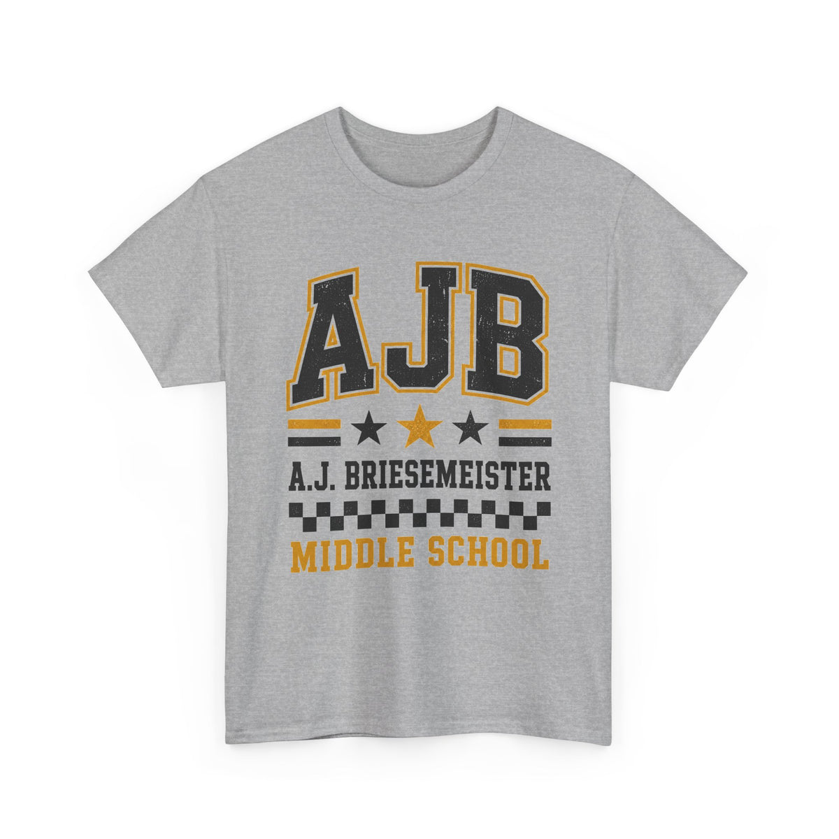 Middle School Custom Name Tee — AJB Briesemeister School Spirit Shirt