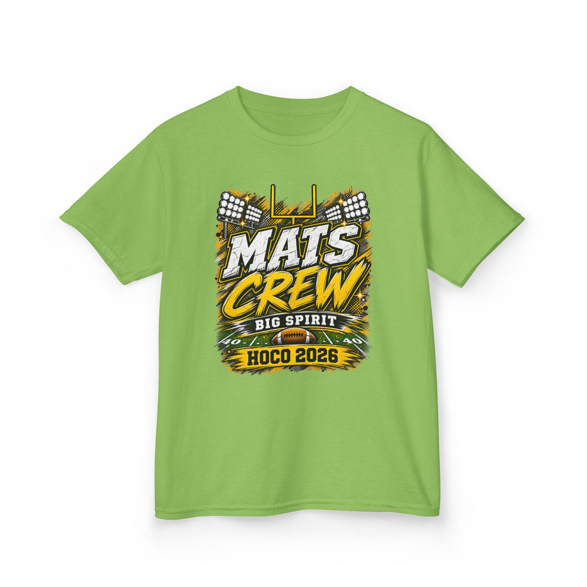 Kids Tee — "Mats Crew Big Spirit Hoco 2026" Football Crewneck