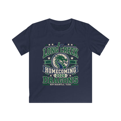 Homecoming Dragons Kids Tee — Long Creek 2026 School Spirit Shirt