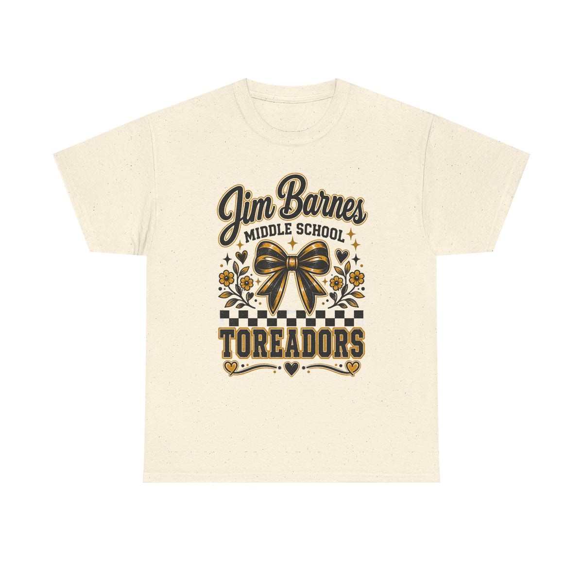 Jim Barnes Middle School Toreadors T-Shirt — School Spirit Cheer Tee