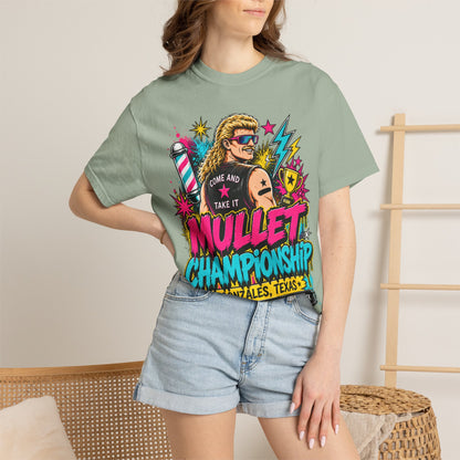 Mullet Championship T-Shirt — "Business in the Front, Party in the Back" Retro Graphic Tee