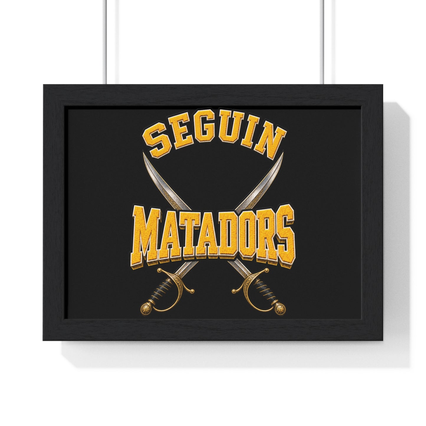 Seguin Matadors Horizontal Framed Poster-Sublimation