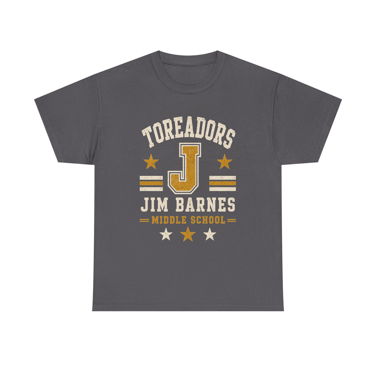 Toreadors Jim Barnes School Letterman Tee — Vintage School Spirit T-Shirt