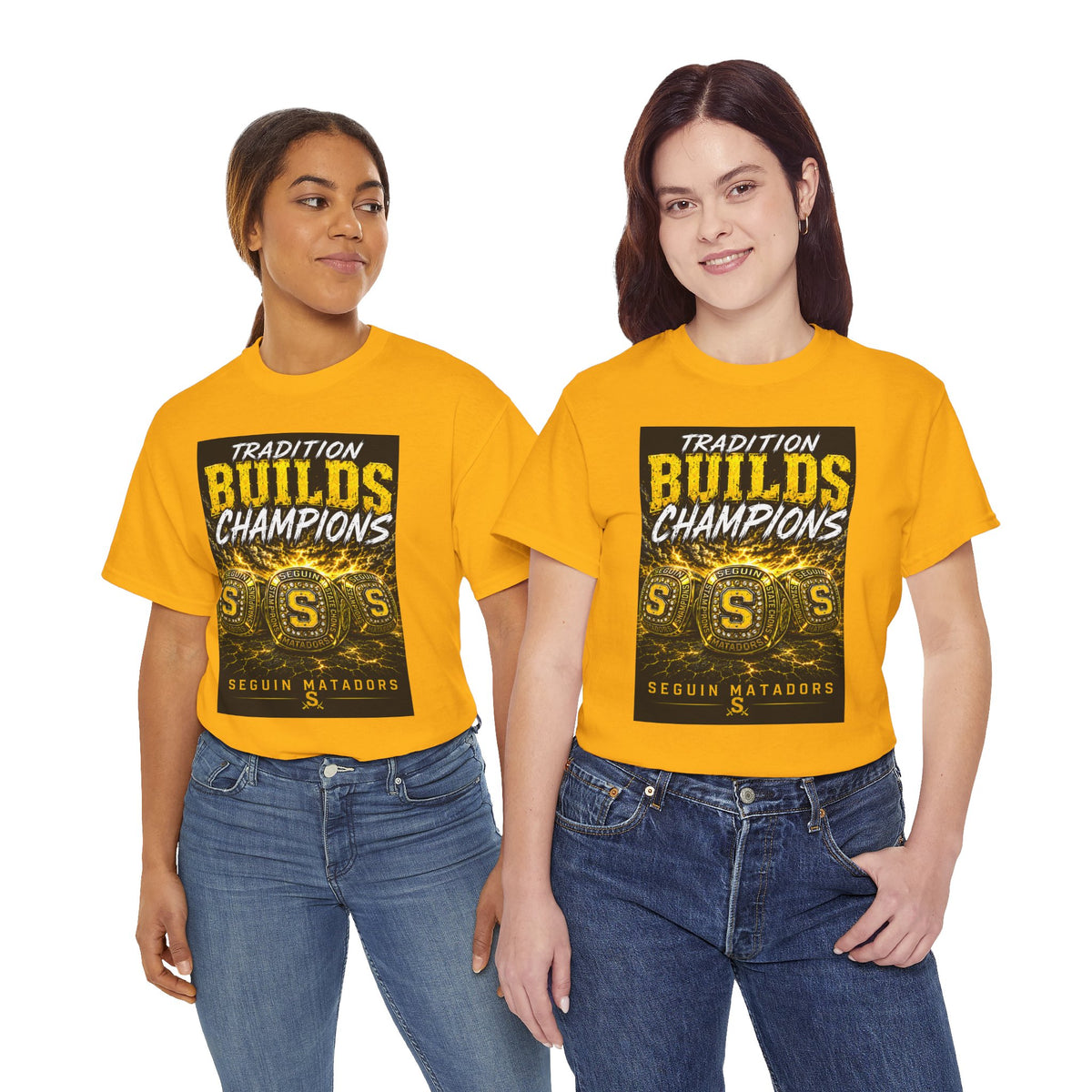Tradition Builds Champions Tee — Seguin Matadors School Spirit T-Shirt