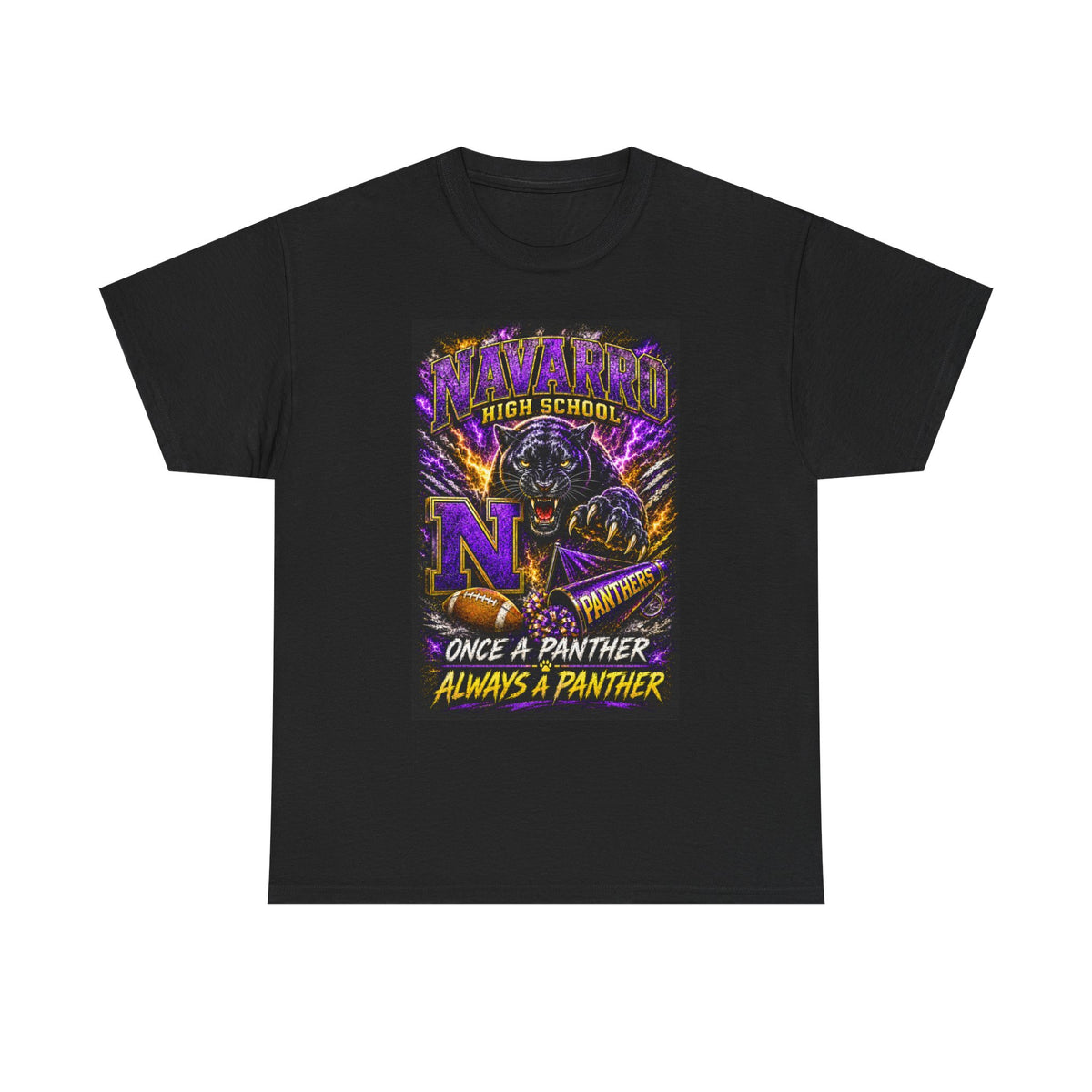 Navarro High Panthers Tee — "Once a Panther, Always a Panther" School Spirit T‑Shirt