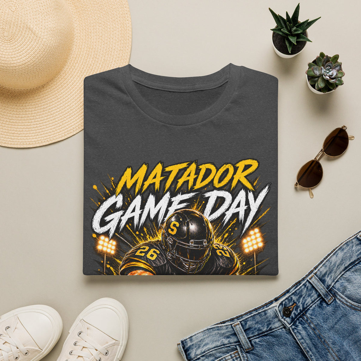 Matador Game Day Football T-Shirt — Seguin Matadors Fan Tee