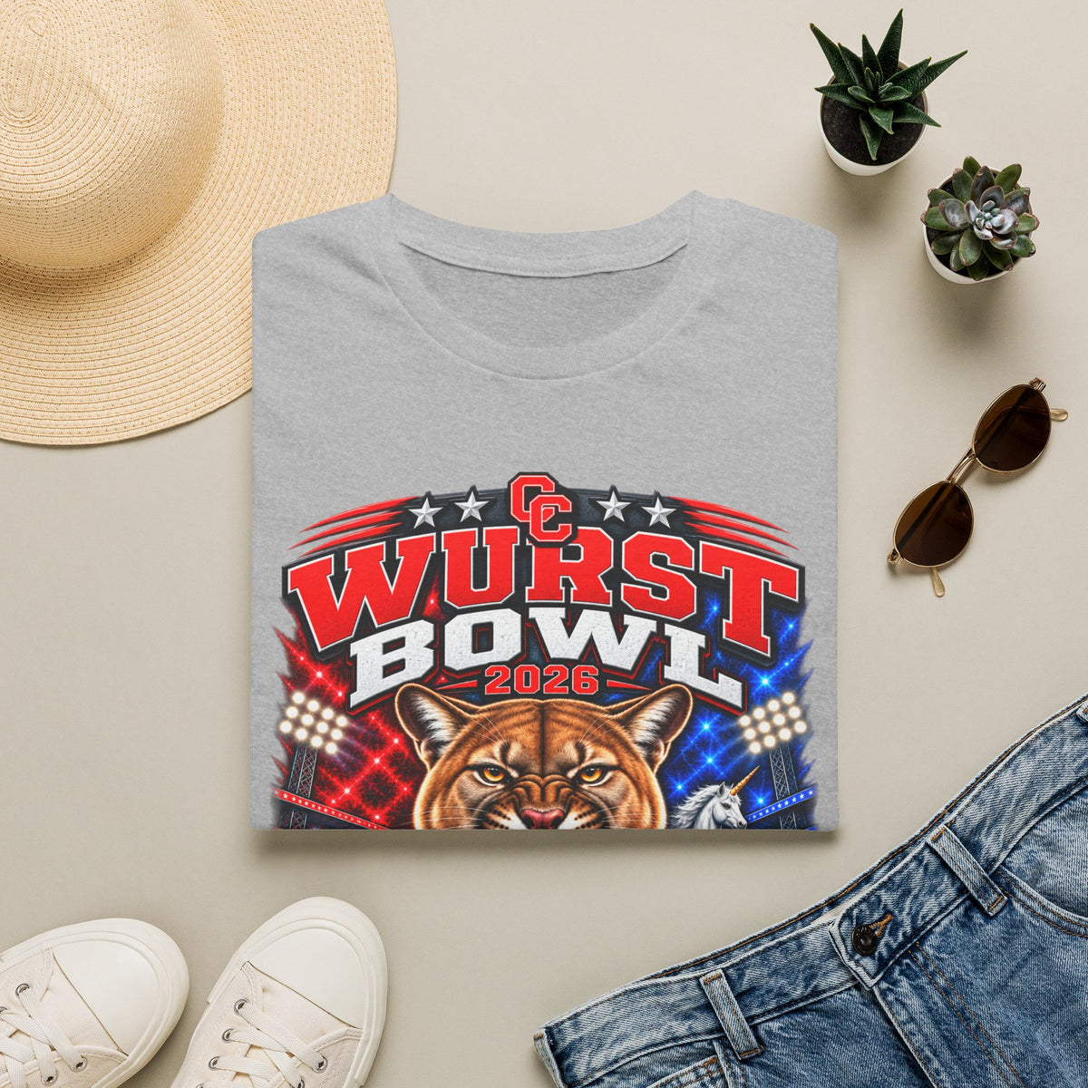 Wurst Bowl 2026 T-Shirt — Canyon Football Game Day Tee