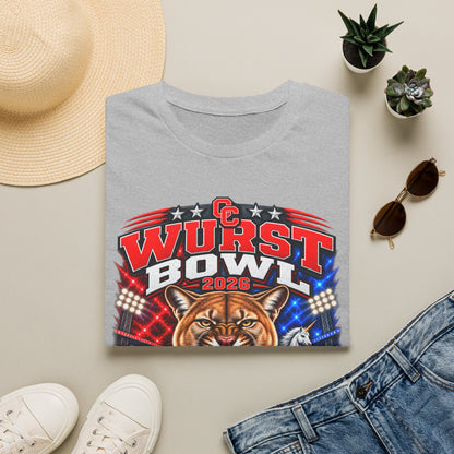 Wurst Bowl 2026 T-Shirt — Canyon Football Game Day Tee