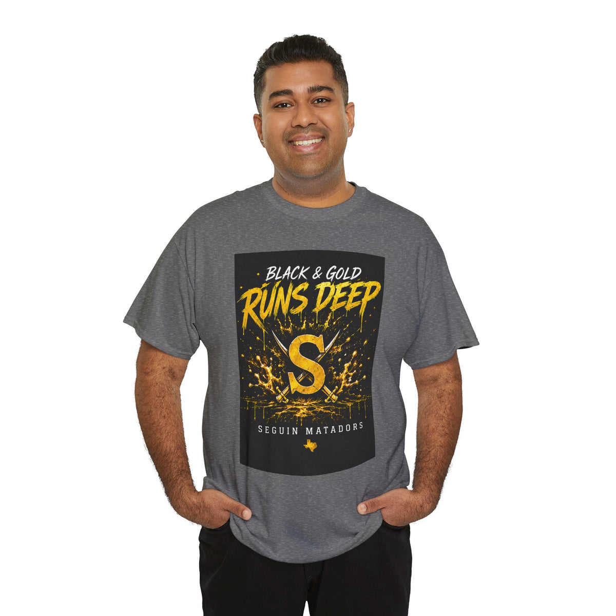Seguin Matadors 'Black & Gold Runs Deep' T-Shirt