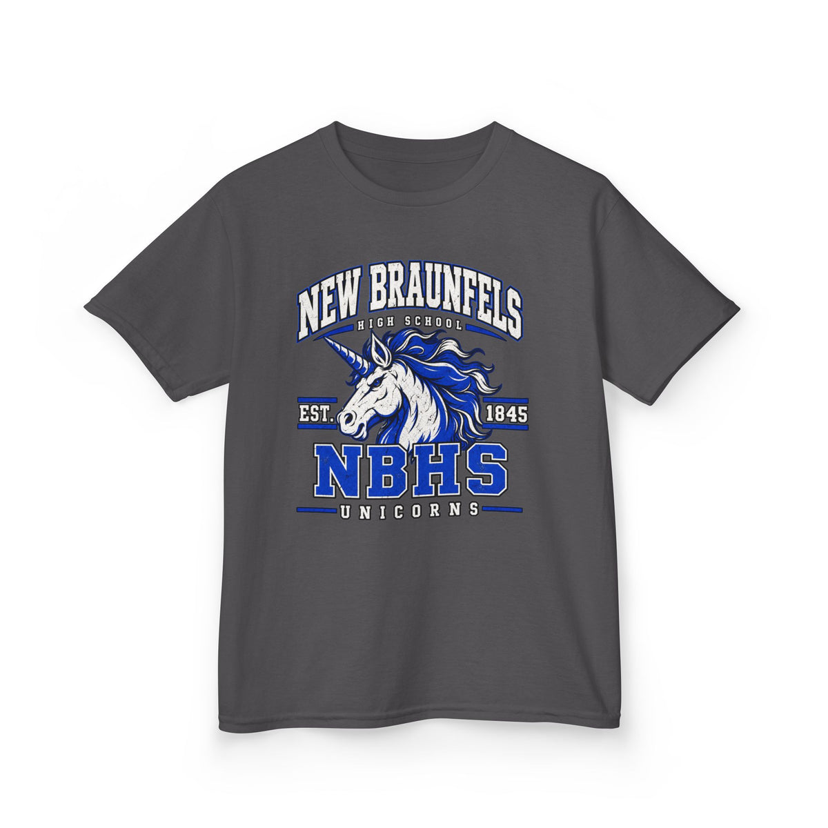 New Braunfels NBHS Unicorn Kids T‑Shirt — School Spirit Tee