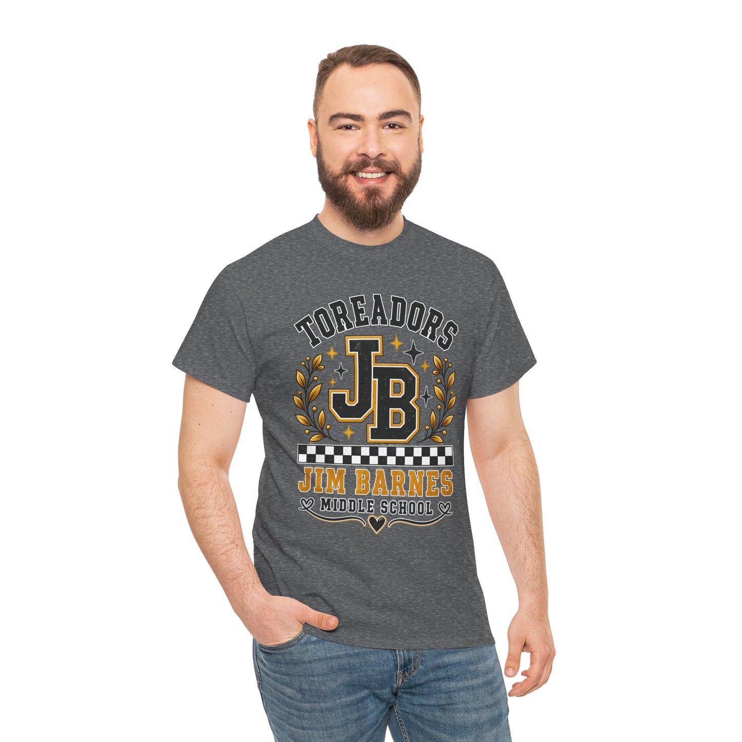 Toreadors JB Jim Barnes Middle School Tee — School Spirit Graphic T-Shirt
