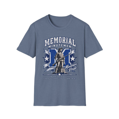 Memorial Minutemen Graphic T-Shirt — Vintage Patriot Military Tribute Tee