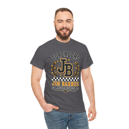Toreadors JB Jim Barnes Middle School Tee — School Spirit Graphic T-Shirt