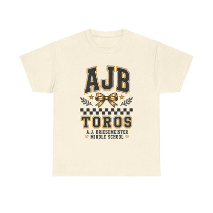 AJB Toros Middle School T-Shirt — AJ Bresemeister School Spirit Tee