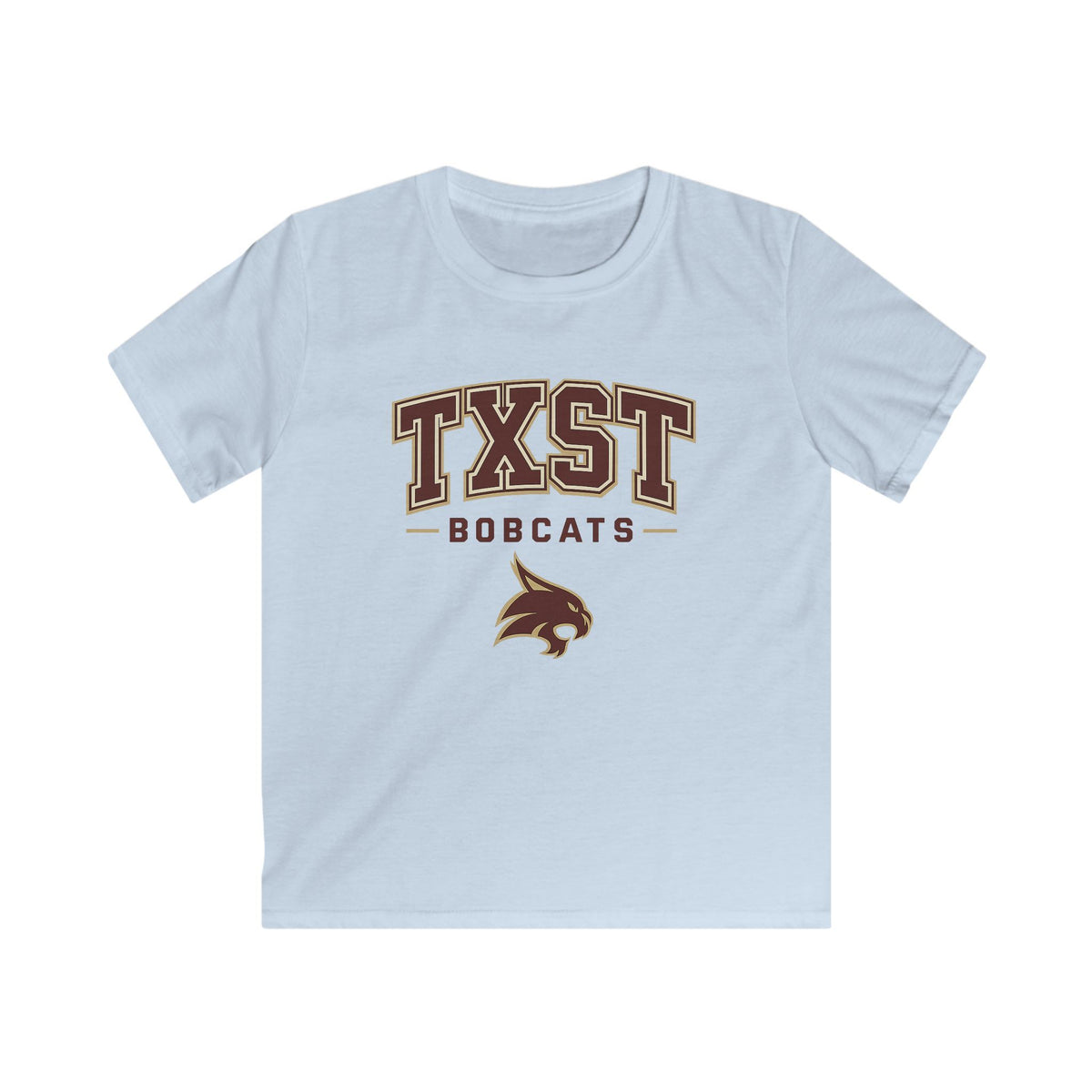 Kids TXST Bobcats Tee — Youth Texas State University Spirit Shirt