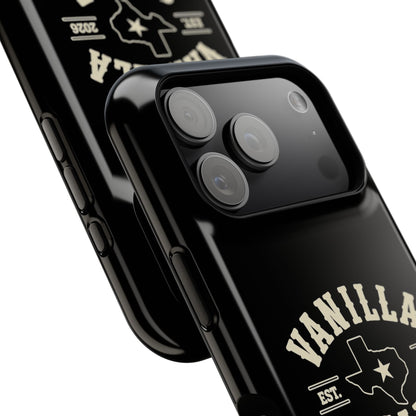 Black w/Ivory Logo lmpact-Resistant Phone Cases