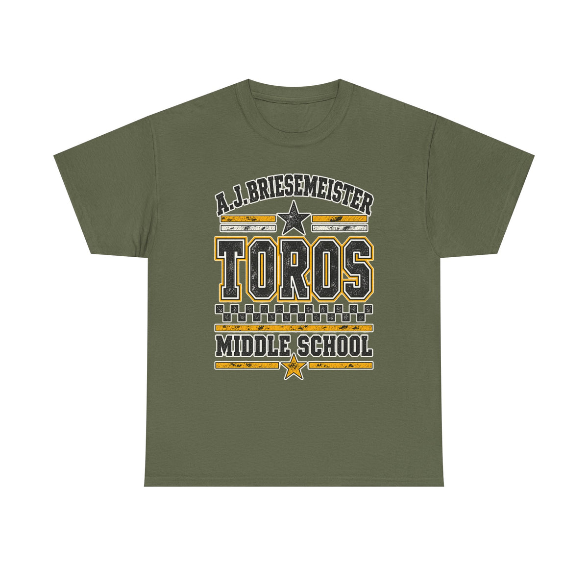 Toros Middle School Tee — A.J. Briesemeister School Spirit T-Shirt
