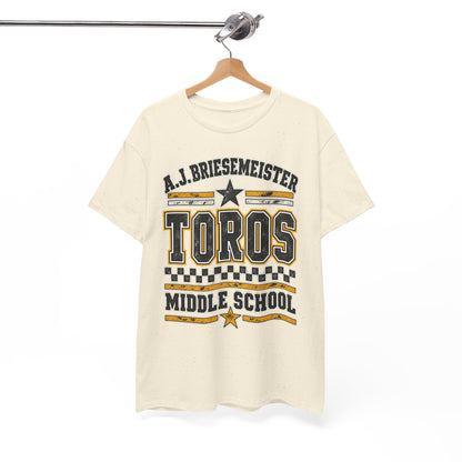 Toros Middle School Tee — A.J. Briesemeister School Spirit T-Shirt