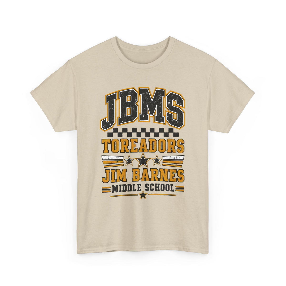 Jim Barnes Middle School Toreadors Tee — JBMS School Spirit T-Shirt