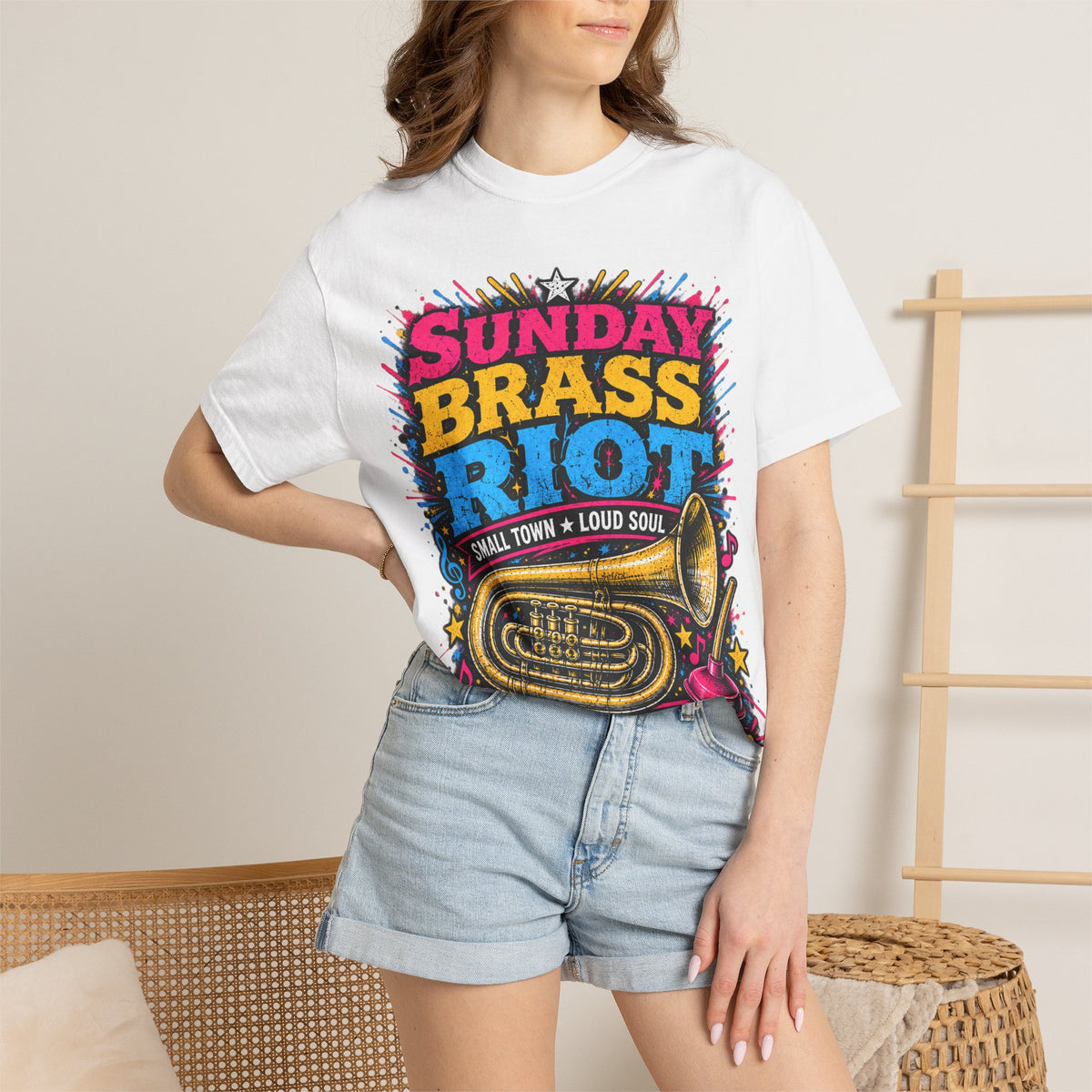 Sunday Brass Riot T‑Shirt — Gonzales Texas Band Tee